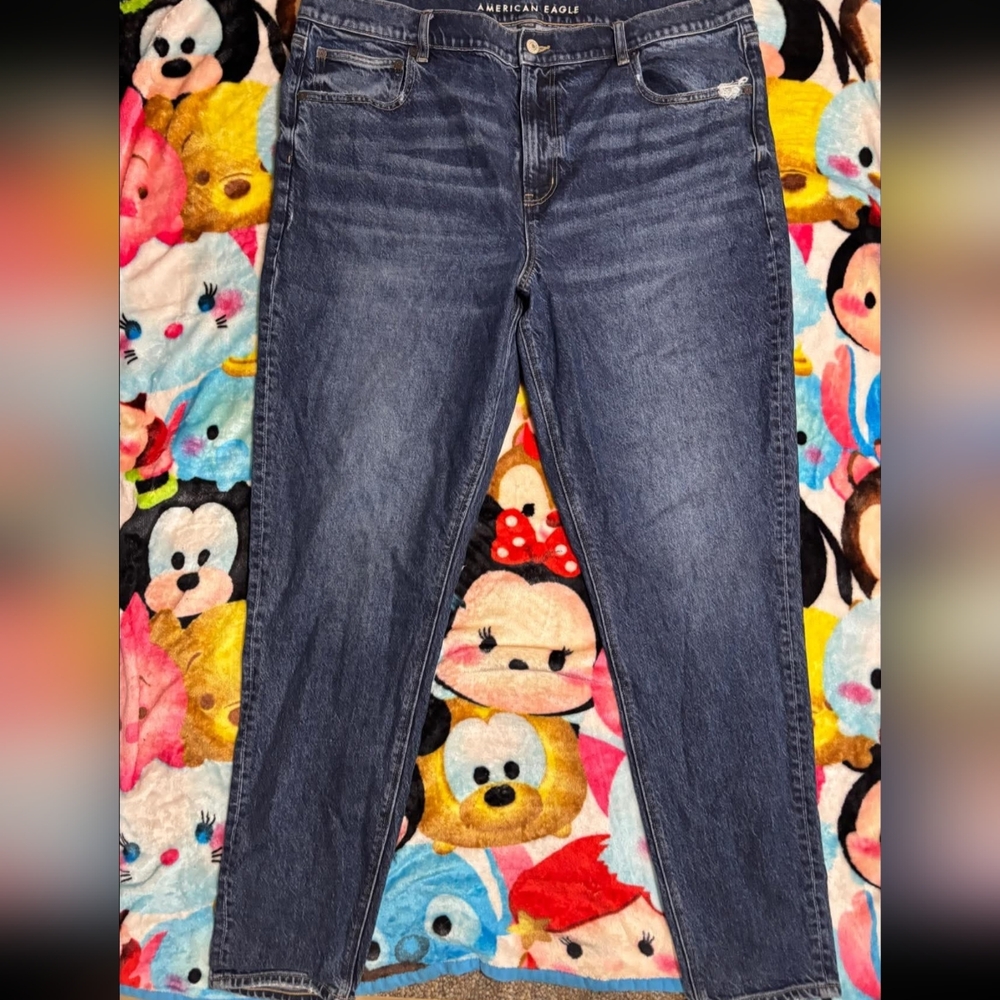 American Eagle Outfitters Women's Skinny Jeans - Dark Blue Denim
